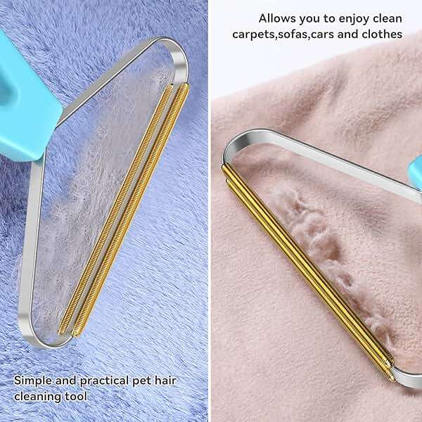 Pet Hair Remover, Dog and Cat Hair Remover, Wool Hair Remover, Carpet Rake for Pet Hair Removal, Carpet Rake, Pile Brush, Hand Shaver for Carpets, Car Cushions, Sofas, Pet Beds, Furniture & Rug - Image 6