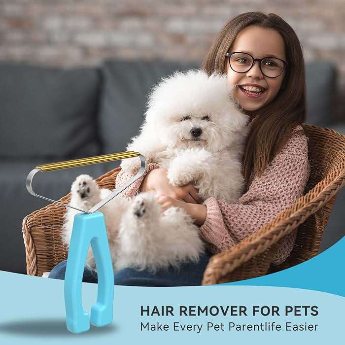 Pet Hair Remover, Dog and Cat Hair Remover, Wool Hair Remover, Carpet Rake for Pet Hair Removal, Carpet Rake, Pile Brush, Hand Shaver for Carpets, Car Cushions, Sofas, Pet Beds, Furniture & Rug - Image 8
