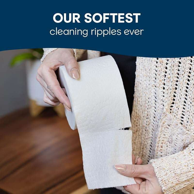 Cottonelle Ultra Soft Toilet Paper with Cushiony CleaningRipples Texture, 32 Family Mega Rolls = 144 Regular Rolls (8 Packs of 4) - Image 5