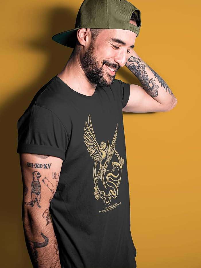The Hunger Games Movie The Ballad of Songbirds & Snakes Boss Fight Adult Short Sleeve T Shirt Graphic Tee Black - Image 4
