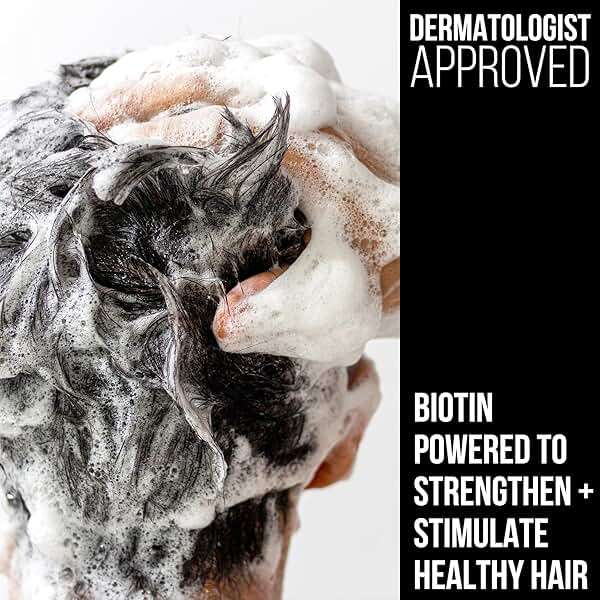 2-in-1 Mens Shampoo and Conditioner - Biotin Hair Thickening Shampoo for Men - SLS-free and Paraben-Free - Image 4