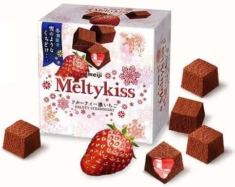 Meiji Melty kiss Chocolate Premium Chocolat and fruity strawberry flavor Pio big bazar - Image 4