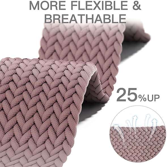 Folavii 20mm Magnetic Braided Nylon Band Compatible With Garmin Vivoactive 6/Vivoactive 5/3/3 Music Watch Bands, Quick Release Stretchy Strap Replacement for Venu Sq 2/Forerunner 55/165/245/645 - Image 3