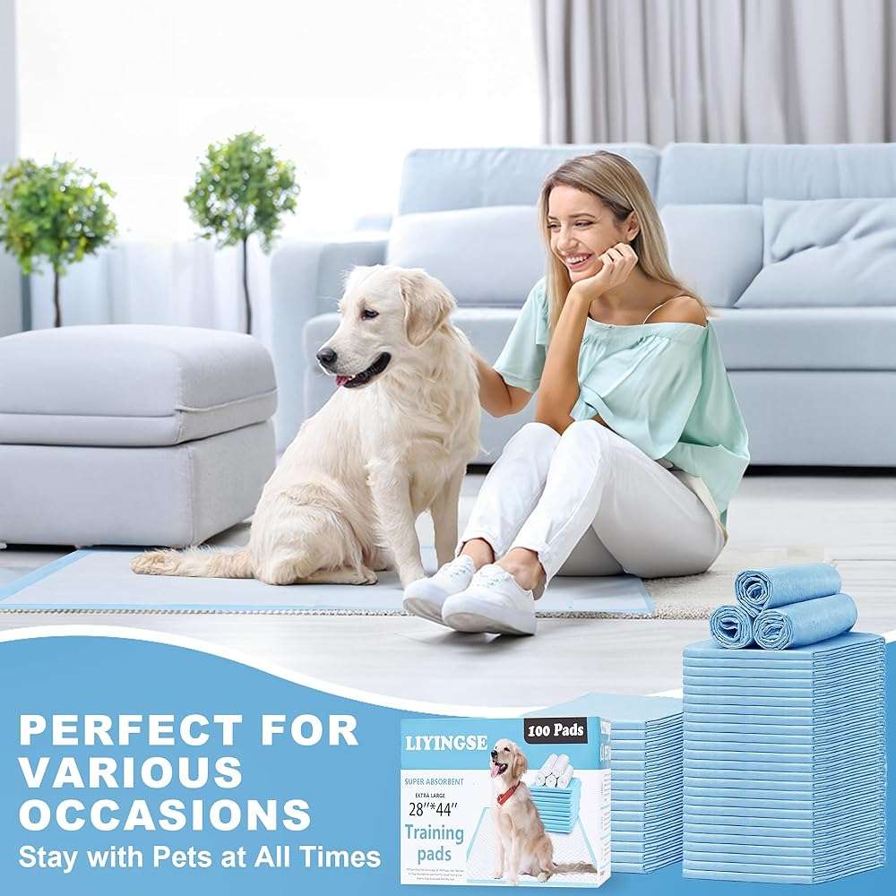 Puppy Pee Pads for Dogs 28"x44" 40 Count, Dog Pee Pads Extra Large, Leak-Proof & Super Absorbent, Thicken Disposable Potty Pads Puppy Training Pads for Cats Rabbits - Image 7