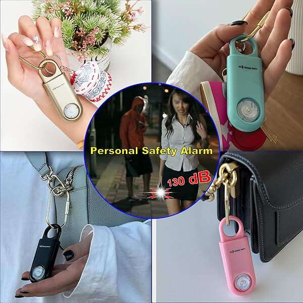 130dB Keychain Siren Ultra Bright Strobe Light. Loud Sound Personal Safety Alarm. SOS Emergency Alerts for Women, Girls, School Children, Night Runners, Hiking. Bear Alarm Deterrent. Pink - Image 2
