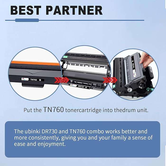 DR730 Compatible Drum Unit Replacement for Brother DR-730 DR-760 760 for MFC-L2750DW MFC-L2710DW HL-L2395DW HL-L2350DW HL-L2370DW HL-L2325DW HL-L2390DW DCP-L2550DW Printer(Black 2-Pack, Not Toner) - Image 6
