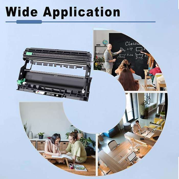 DR730 Compatible Drum Unit Replacement for Brother DR-730 DR-760 760 for MFC-L2750DW MFC-L2710DW HL-L2395DW HL-L2350DW HL-L2370DW HL-L2325DW HL-L2390DW DCP-L2550DW Printer(Black 2-Pack, Not Toner) - Image 7