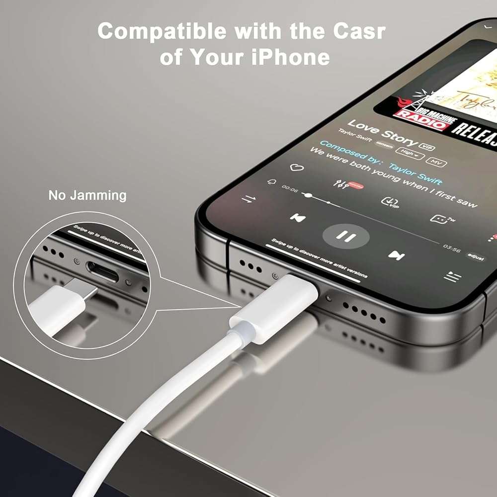 [Apple MFi Certified] USB C AUX Cord for Car Stereo, iPhone 17 Type C to 3.5mm AUX Audio Cable Support All iOS Compatible for iPhone 17 16 Pro Max/15 Plus, iPad Galaxy, Pixel, Home Stereo/Headphone - Image 2