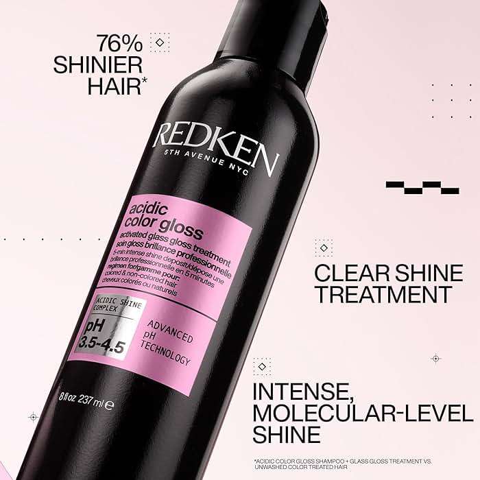 Redken Acidic Color Gloss Glass Gloss Treatment For Color-Treated Hair - Rinse Out Glossing Treatment, Intense Shine & Conditioning - Image 2