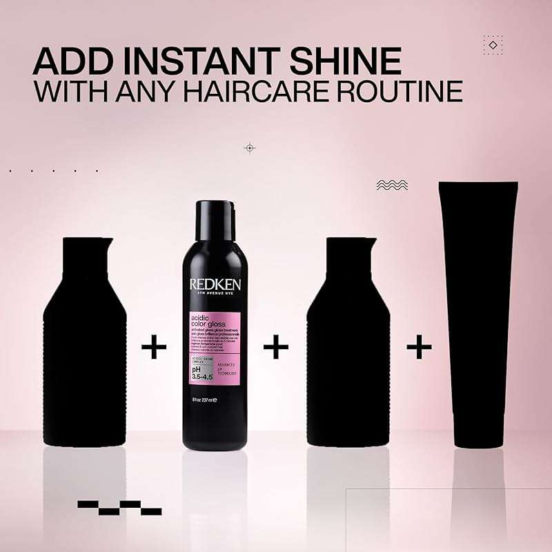 Redken Acidic Color Gloss Glass Gloss Treatment For Color-Treated Hair - Rinse Out Glossing Treatment, Intense Shine & Conditioning - Image 6