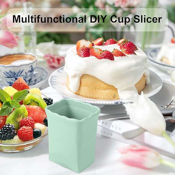 3Pcs Strawberry Slicer Cup：Fruit Slicer Cup for Strawberry Egg Banana Mushroom Cucumber Kiwi and Veggie Salad Speed Cutter the Kitchen Portable Slicing Tool (3Pcs) - Image 7