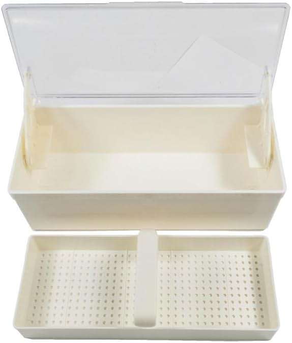 AmeriCan Goods Medical Instrument Sterilizer Box Professional Tools Cool Sterilization Plastic Tray for Dental, Medical Tool, Tatoo, Nail (White) - Image 3
