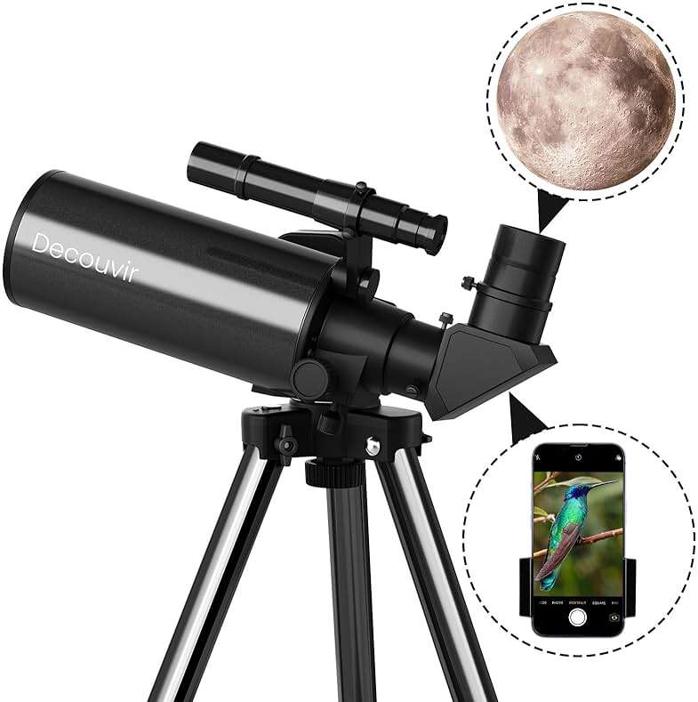 Maksutov-Cassegrain Telescopes for Adults Astronomy, 70mm Aperture Catadioptric Compound Telescope, Compact Portable Travel Telescope, w. Pro Tripod & Phone Adapter - Image 8