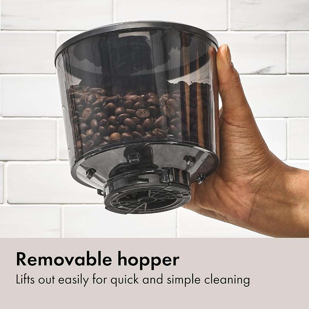 OXO Brew Conical Burr Grinder - Matte Black, Stainless Steel Burrs, One-Touch Automatic Smart Grind - Image 7