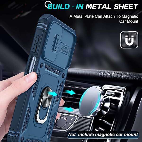 LeYi Cell Phone Case Cover Galaxy A15 5G and Screen Protector, Smartphone Case Galaxy A15 5G Cell Phone Accessories, Magnetic Stand, Shock Proof Funda para Smart A 15 5G, Blue - Image 6