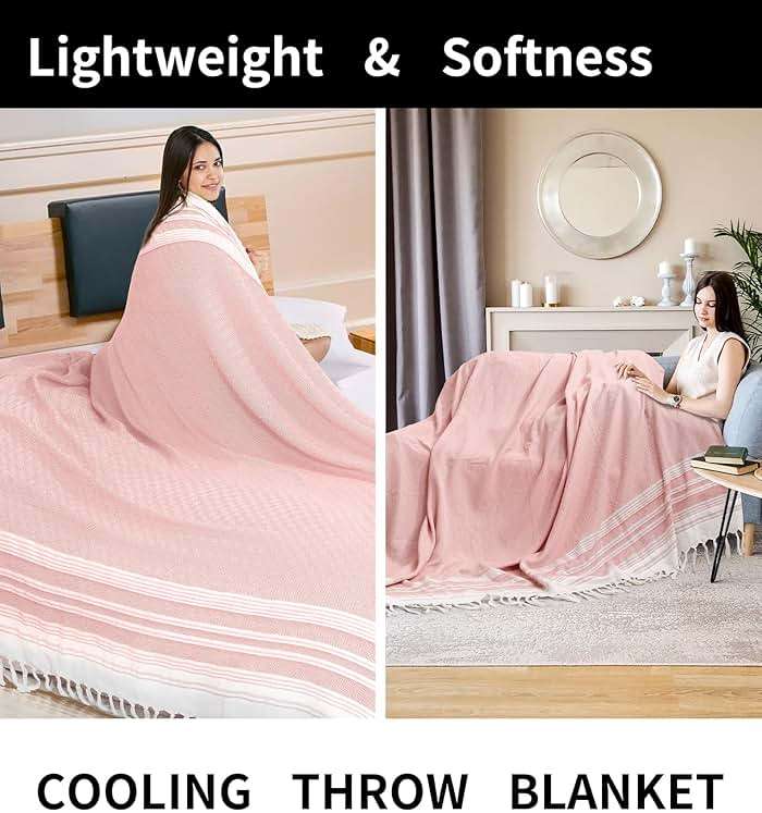 Giant Turkish Beach Towel Boho Beach Throw Blanket Anti Resistant Sand Free Quick Dry Lightweight Sandless Cloud Hawaii Honeymoon Travel Essentials Xl Big Huge Jumbo Women Summer Vacation Gift - Image 6