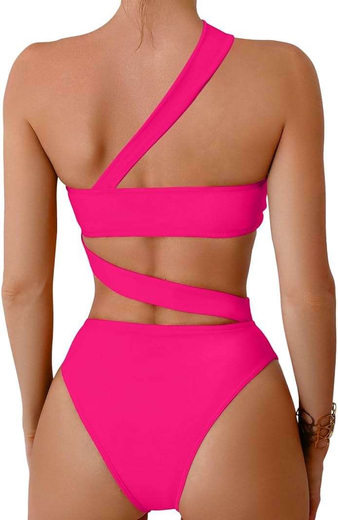 Lilosy Sexy Cutout Tube High Waist Bandeau Bathing One Piecce Swimsuit - Image 2
