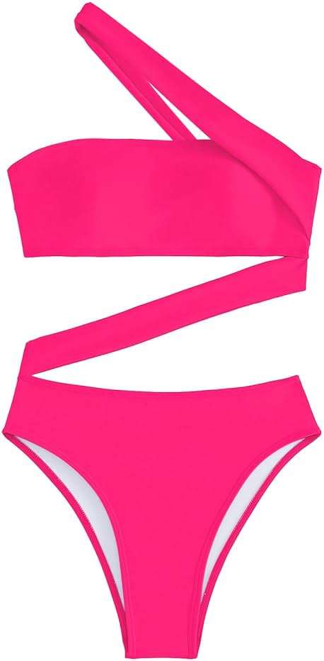 Lilosy Sexy Cutout Tube High Waist Bandeau Bathing One Piecce Swimsuit - Image 3