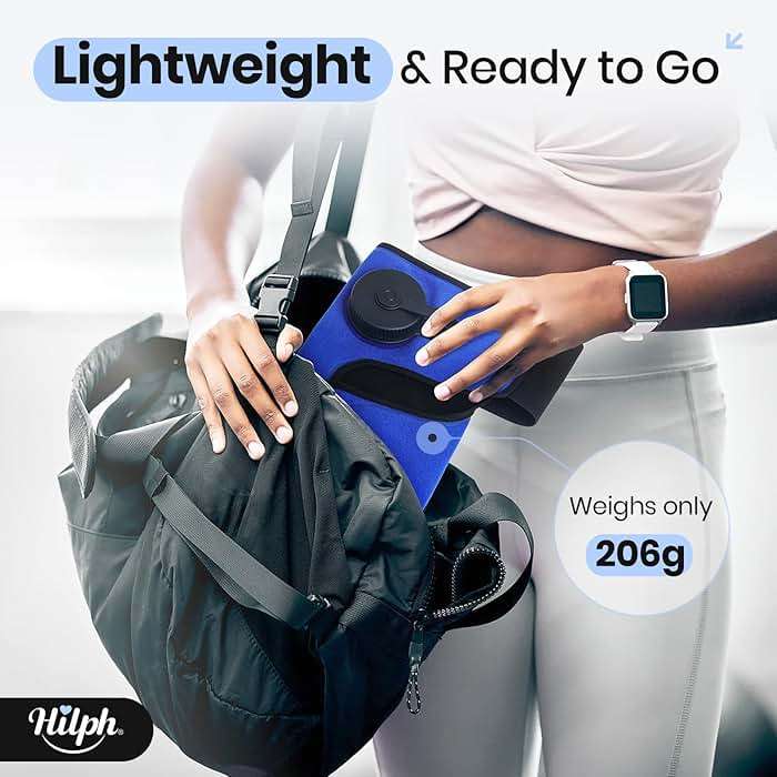 Hilph Knee Refillable Ice Bag for Injuries, Portable Travel Ice Pack with 2 Hours Long Lasting Cold for Knee Cold Therapy, Instant Relief for Replacement Surgery, Sports Injury, Swelling, Muscle Pain - Image 5