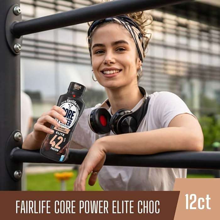 Worldwide Nutrition Bundle: Fairlife Core Power Elite 42g High Protein Milk Shake - Kosher, Chocolate Protein Shake for Workout Recovery - 14 Fl Oz (Pack of 12) & Multi-Purpose Key Chain - Image 3