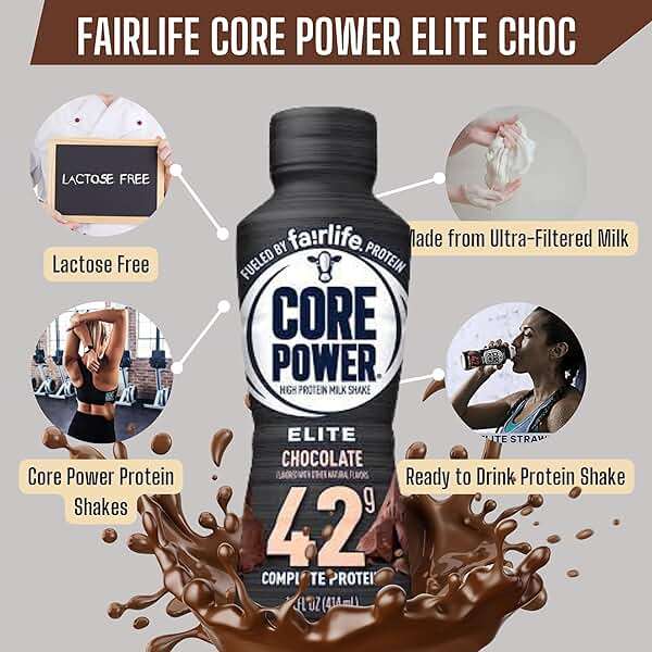 Worldwide Nutrition Bundle: Fairlife Core Power Elite 42g High Protein Milk Shake - Kosher, Chocolate Protein Shake for Workout Recovery - 14 Fl Oz (Pack of 12) & Multi-Purpose Key Chain - Image 4