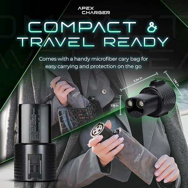 *FOR TESLA ONLY* ApexCharger PRO 1 connector: J1772 to Tesla Adapter. Converts portable, mobile & level 2 wall mounted AC electric vehicle charging stations to NACS. Exterior accessories Model S Y 3 X - Image 8