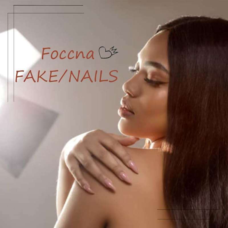 Foccna Press on Nails Medium Long Rhinestone Pink Fake Nails Square Bling Glossy 3D False Nail Tips Artificial Nails Finger Manicure for Women and Girls-24pcs - Image 6