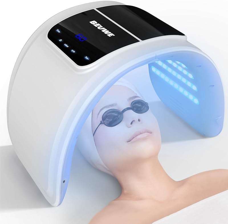 Red-Light-Therapy-for-Face,Led Face Mask Light Therapy Red & Blue Rejuvenation Tool SPA Equipment Led Neck Body Hand Mask for Skincare at Home - Image 1