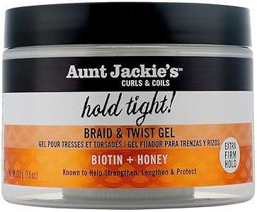 Aunt Jackie's Award-Winning Braid + Twist Collection Hold Tight Braid & Twist Gel with Extra Firm Hold, 7.5oz - Image 1