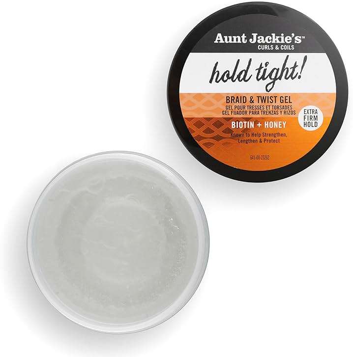 Aunt Jackie's Award-Winning Braid + Twist Collection Hold Tight Braid & Twist Gel with Extra Firm Hold, 7.5oz - Image 4