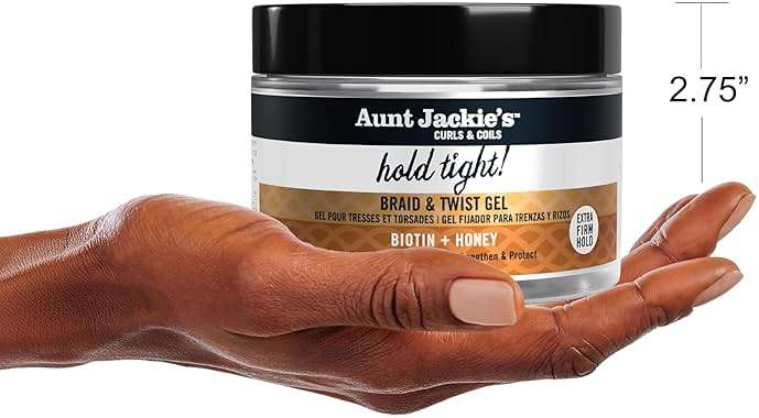 Aunt Jackie's Award-Winning Braid + Twist Collection Hold Tight Braid & Twist Gel with Extra Firm Hold, 7.5oz - Image 7