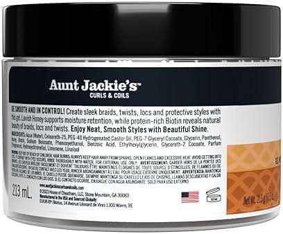 Aunt Jackie's Award-Winning Braid + Twist Collection Hold Tight Braid & Twist Gel with Extra Firm Hold, 7.5oz - Image 9
