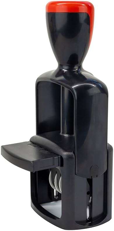 Mark 2000 Self-Inking Rubber Date Office Stamp with Received Phrase - Blue Ink & Date Red Ink - 12-Year Band - Image 7