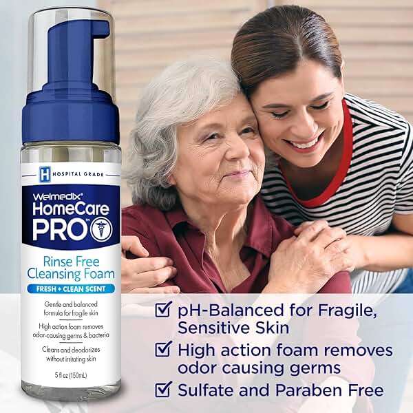 Welmedix No Rinse Cleansing Foam - Rinse Free & Waterless Body Wash, 3-in-1 Shampoo & Foaming Cleanser, Hospital Grade & pH Balanced - Pack of 6 - Image 7