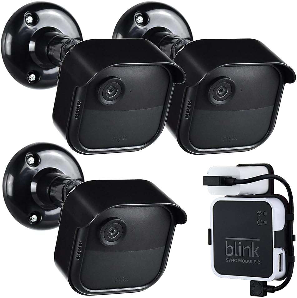 All New Blink Outdoor 4/2K+ Camera Mounting Brackets,3 Pack Weatherproof Protective Housing and 360 Degree Adjustable with Sync Module Core/XR Wall Mount (Blink Camera is Not Included) - Image 1