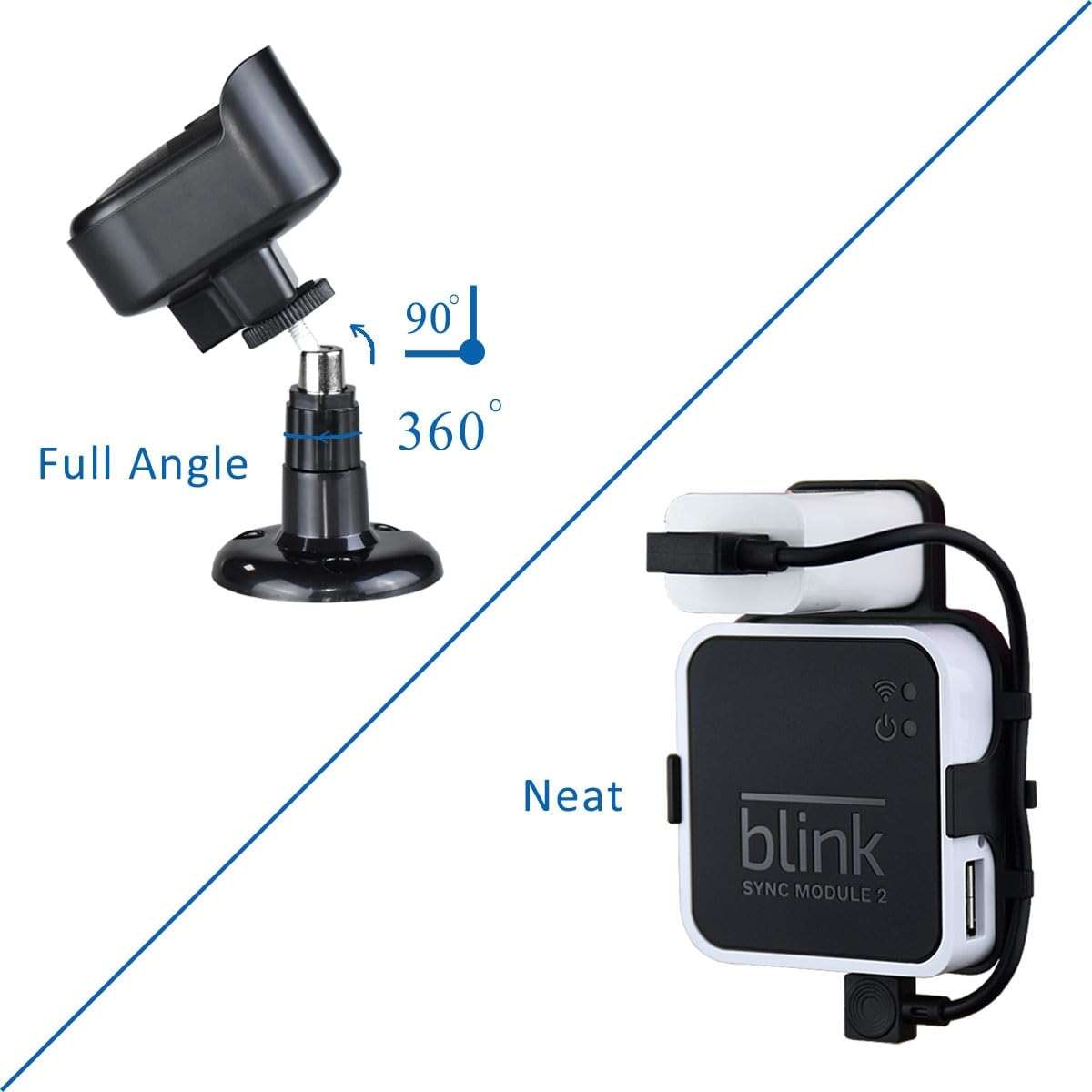 All New Blink Outdoor 4/2K+ Camera Mounting Brackets,3 Pack Weatherproof Protective Housing and 360 Degree Adjustable with Sync Module Core/XR Wall Mount (Blink Camera is Not Included) - Image 4