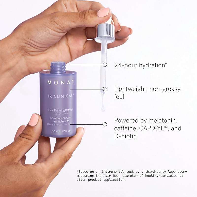 MONAT IR Clinical™ Hair Thinning Defense Scalp Serum – Nourishes Scalp, Reduces Breakage, Boosts Hair Density, and Supports Thicker, Fuller-Looking Hair with a Lightweight, Non-Greasy Formula - Image 5
