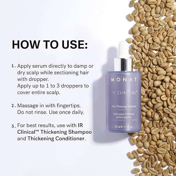 MONAT IR Clinical™ Hair Thinning Defense Scalp Serum – Nourishes Scalp, Reduces Breakage, Boosts Hair Density, and Supports Thicker, Fuller-Looking Hair with a Lightweight, Non-Greasy Formula - Image 7