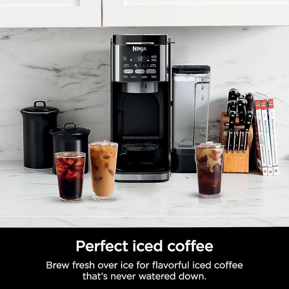 Ninja (Refurbished) Drip Coffee Maker | DualBrew Pro Hot & Iced Coffee | Compatible with K-Cup Pods | 3 Brew Styles (Classic, Rich, & Iced) | 60oz Removable Reservoir & Dishwasher Safe | (Renewed) - Image 2