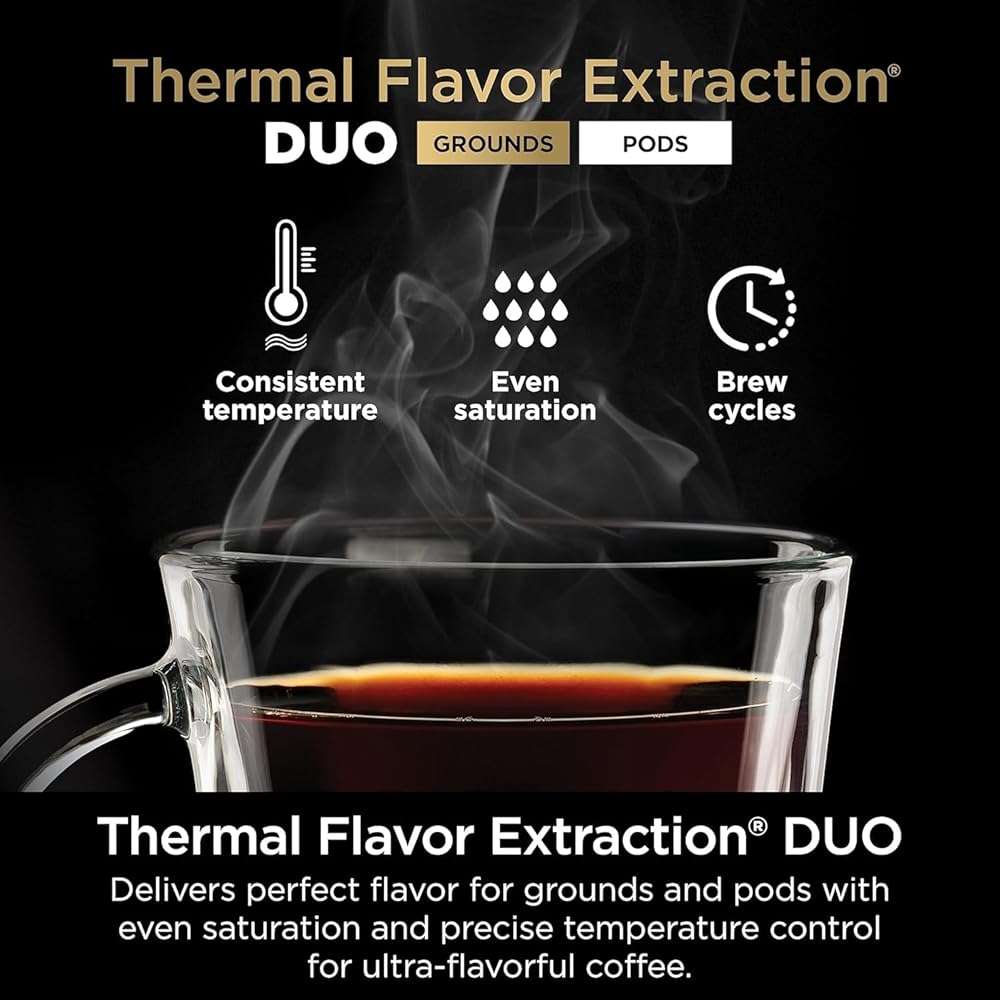 Ninja (Refurbished) Drip Coffee Maker | DualBrew Pro Hot & Iced Coffee | Compatible with K-Cup Pods | 3 Brew Styles (Classic, Rich, & Iced) | 60oz Removable Reservoir & Dishwasher Safe | (Renewed) - Image 8