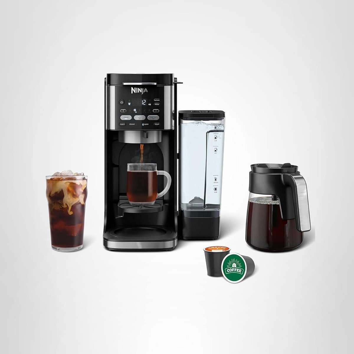 Ninja (Refurbished) Drip Coffee Maker | DualBrew Pro Hot & Iced Coffee | Compatible with K-Cup Pods | 3 Brew Styles (Classic, Rich, & Iced) | 60oz Removable Reservoir & Dishwasher Safe | (Renewed) - Image 9
