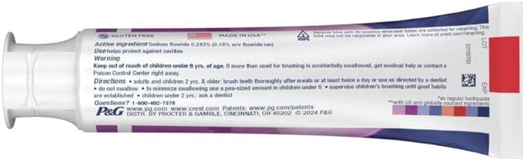 Crest 3D White Advanced Teeth Whitening Toothpaste, Radiant Mint, 3.3 oz, Pack of 2 - Image 10