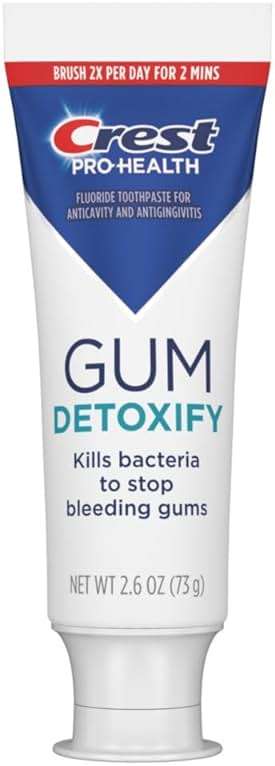 Crest Pro-Health Gum Detoxify Deep Clean Toothpaste 2.6 oz - Anticavity, Antibacterial Flouride Toothpaste, Clinically Proven, Gum and Enamel Protection, Plaque Control - Image 1