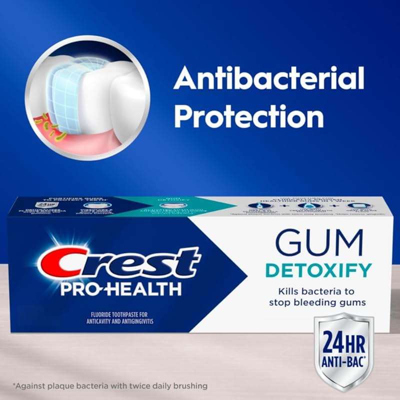 Crest Pro-Health Gum Detoxify Deep Clean Toothpaste 2.6 oz - Anticavity, Antibacterial Flouride Toothpaste, Clinically Proven, Gum and Enamel Protection, Plaque Control - Image 3