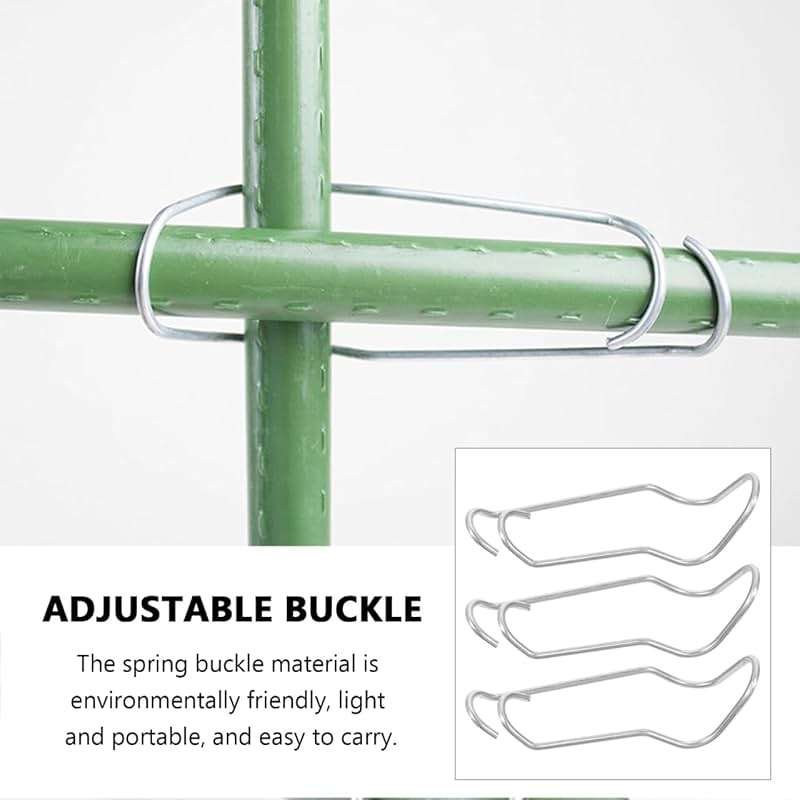 Yardwe Plant Climbing Support Buckle 50-Pack Adjustable Spring Clips for Garden Trellis Plant Clips for Climbing Plants Indoor Outdoor Stem Support Connecting Buckles - Image 3