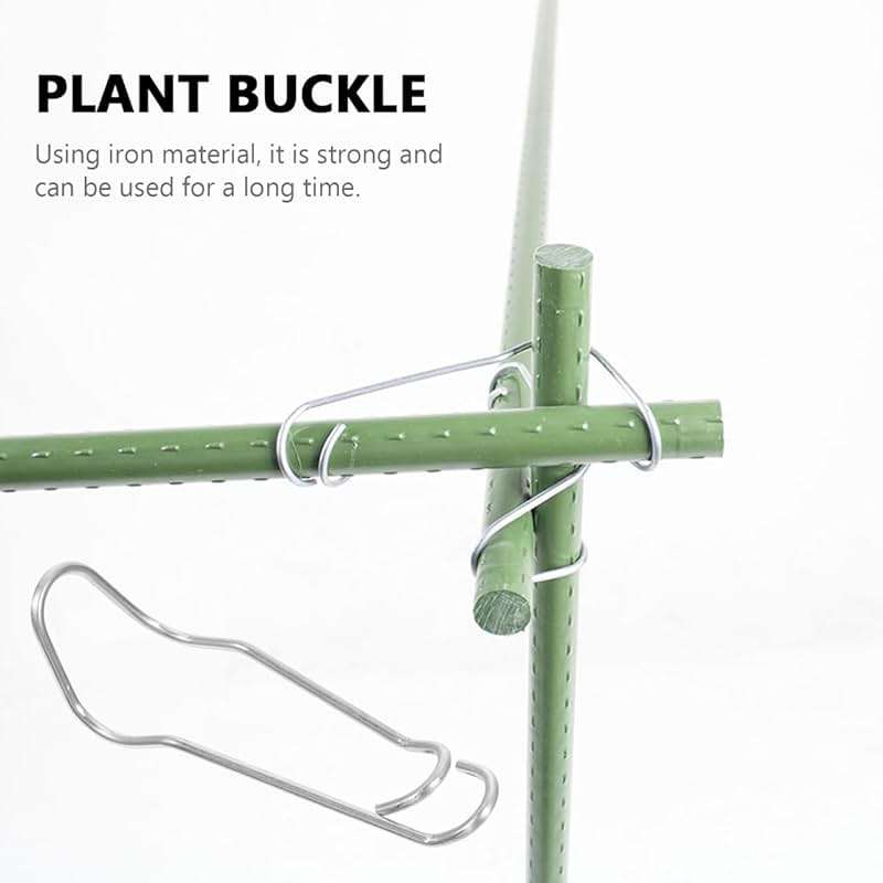Yardwe Plant Climbing Support Buckle 50-Pack Adjustable Spring Clips for Garden Trellis Plant Clips for Climbing Plants Indoor Outdoor Stem Support Connecting Buckles - Image 5