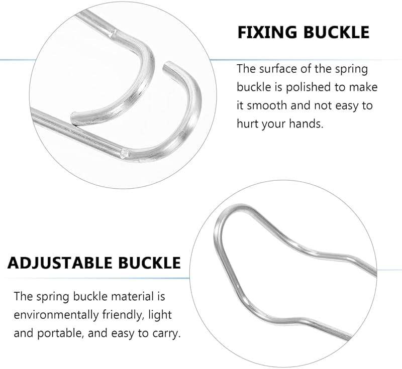 Yardwe Plant Climbing Support Buckle 50-Pack Adjustable Spring Clips for Garden Trellis Plant Clips for Climbing Plants Indoor Outdoor Stem Support Connecting Buckles - Image 6