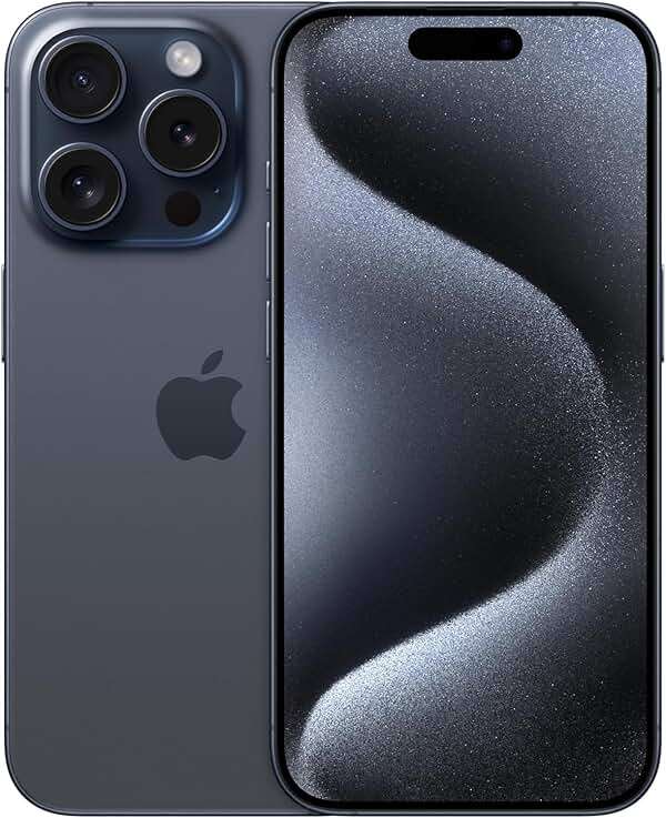 Apple iPhone 15 Pro, 256GB, Blue Titanium - Unlocked (Renewed) - Image 1