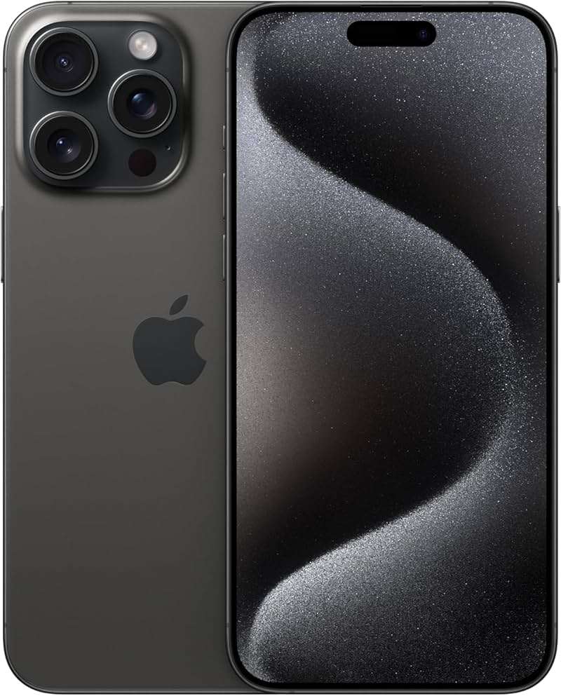 Apple iPhone 15 Pro Max, 256GB, Black Titanium - Locked to T-Mobile (Renewed) | T-Mobile - Image 1