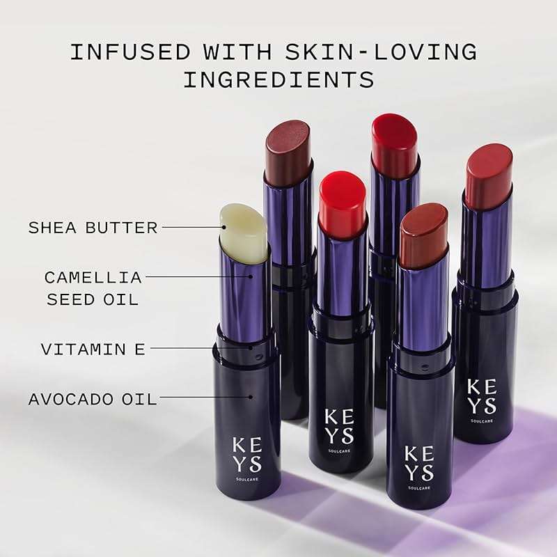 Keys Soulcare Comforting Tinted Lip Balm, Moisturizes, Smooths & Softens Dry Lips with Shea Butter, Buildable Sheer Color, Long-Lasting, Vanilla Scent - Image 6